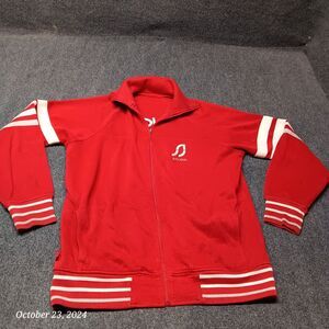 ** Vintage Sean John Track Jacket Adult Large Red White Puff‎ Daddy P Diddy